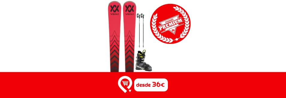 ADULTO /Equipo Completo Esquí GAMA ORO