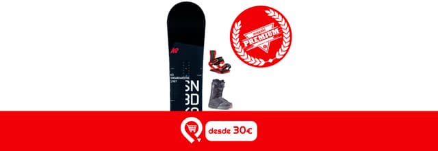 ADULTO / Equipo Completo Snowboard GAMA PLATA 