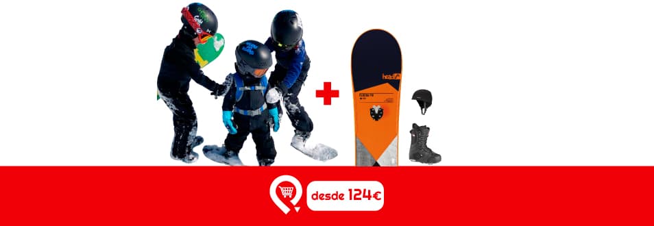 Aulas Particulares + Equipamento Super Snowboard - Crianças dos 6 aos 8 anos