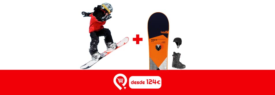 Clases Particulares + Equipo Pro Snowboard - Niños de 9 a 12 años